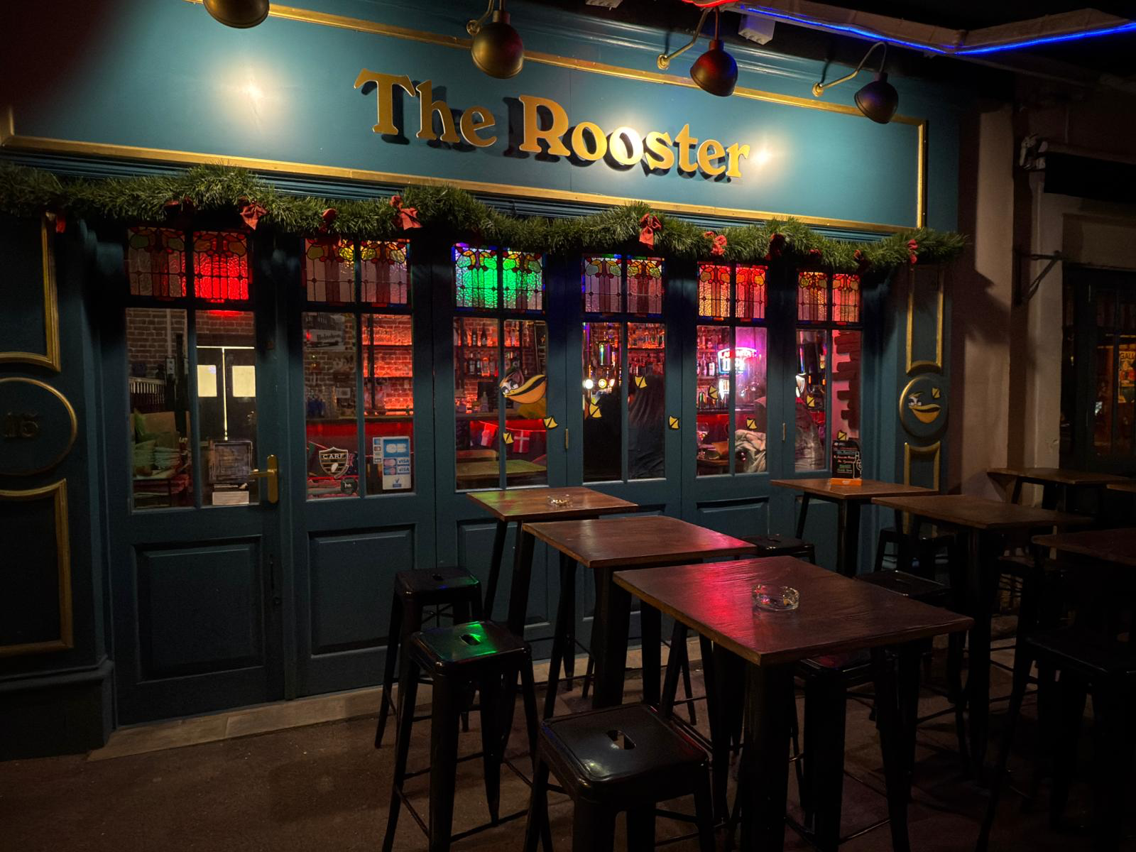 Notre façade accueillante Devanture du Rooster